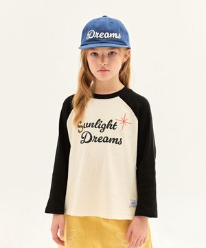 선라이트 와플 롱 슬리브 티셔츠_블랙