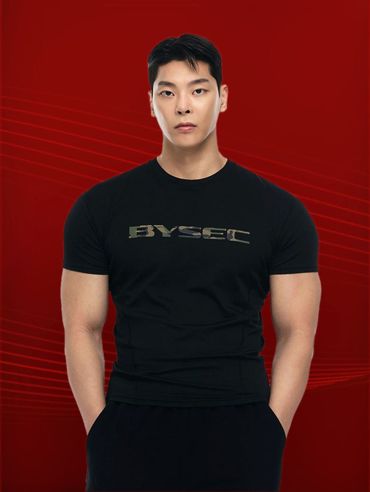 바이젝(BYSEC) 프로머슬 기능스판 밀리터리 숏슬리브_2 Color