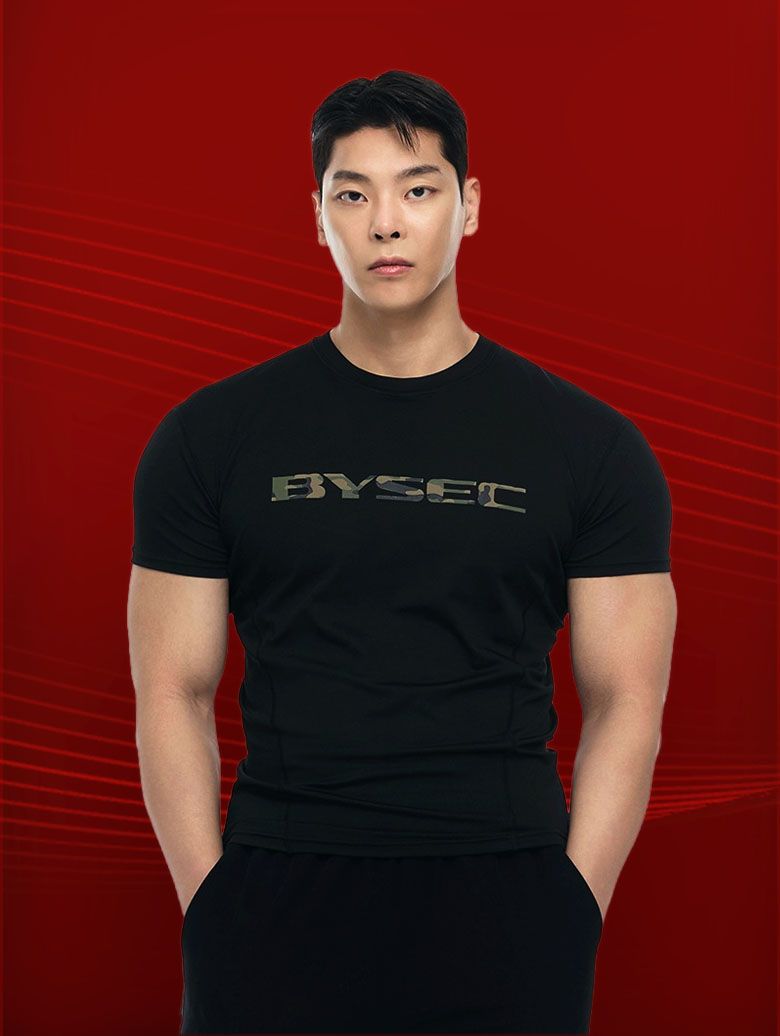 프로머슬 기능스판 밀리터리 숏슬리브_2 Color