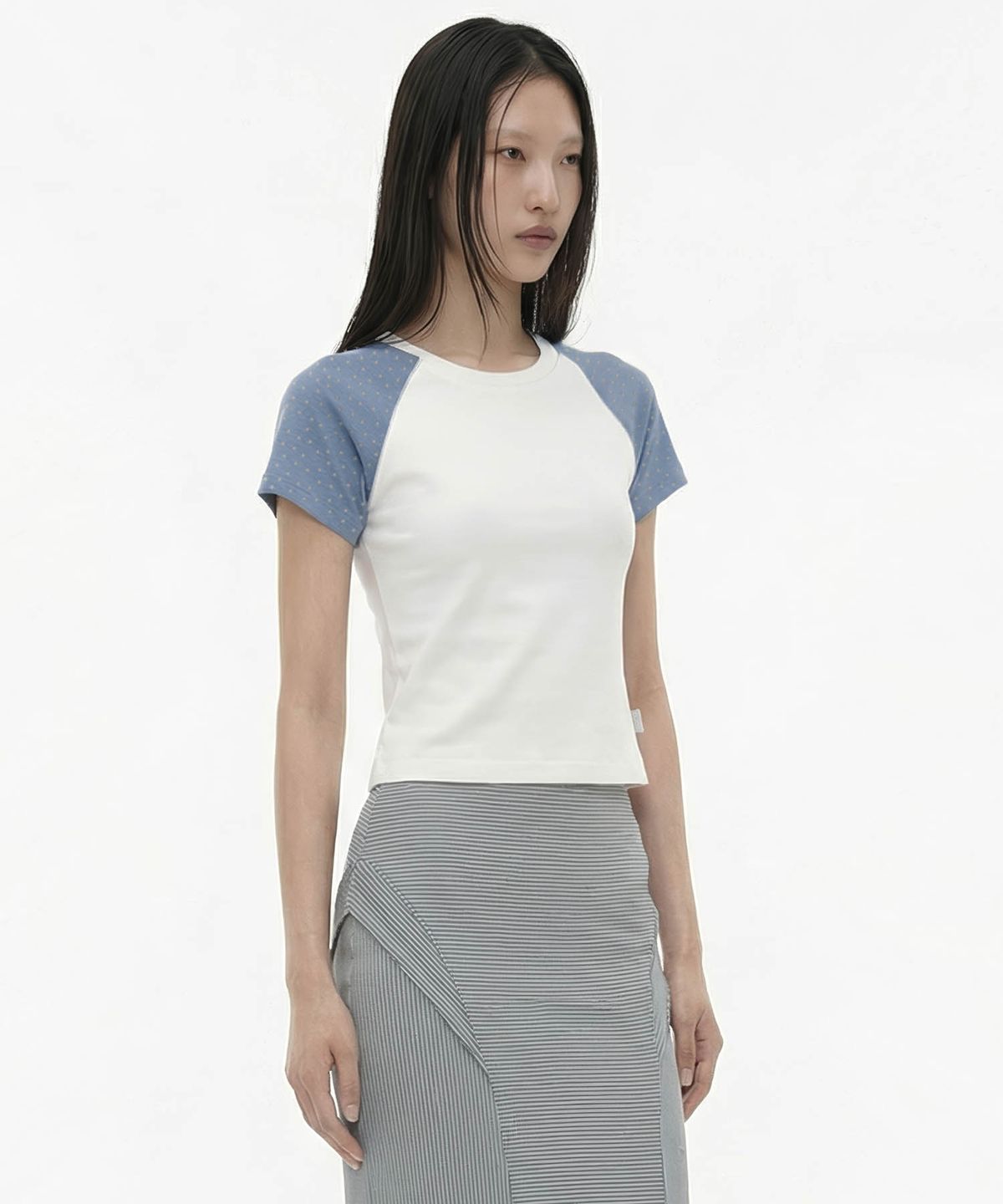 오호스(OJOS) Star raglan T-shirt / White