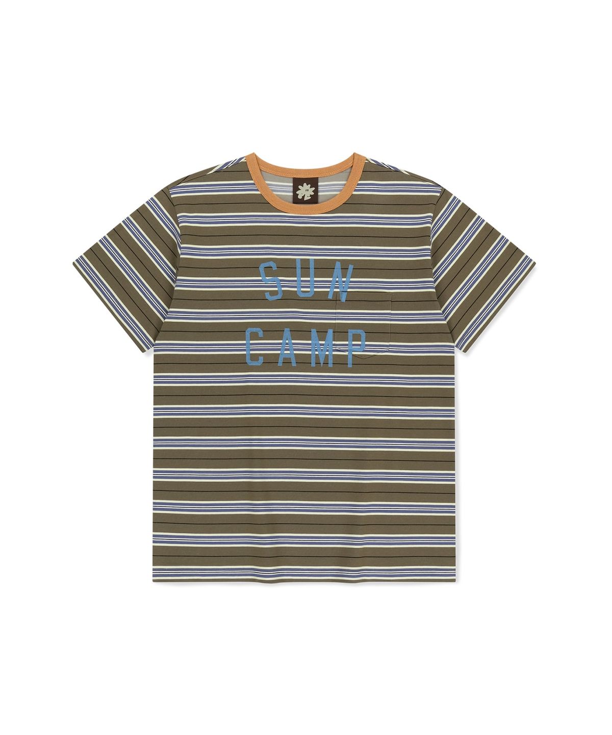 썬러브투어(SUNLOVETOUR) SUN CAMP Stripe Tee Brown