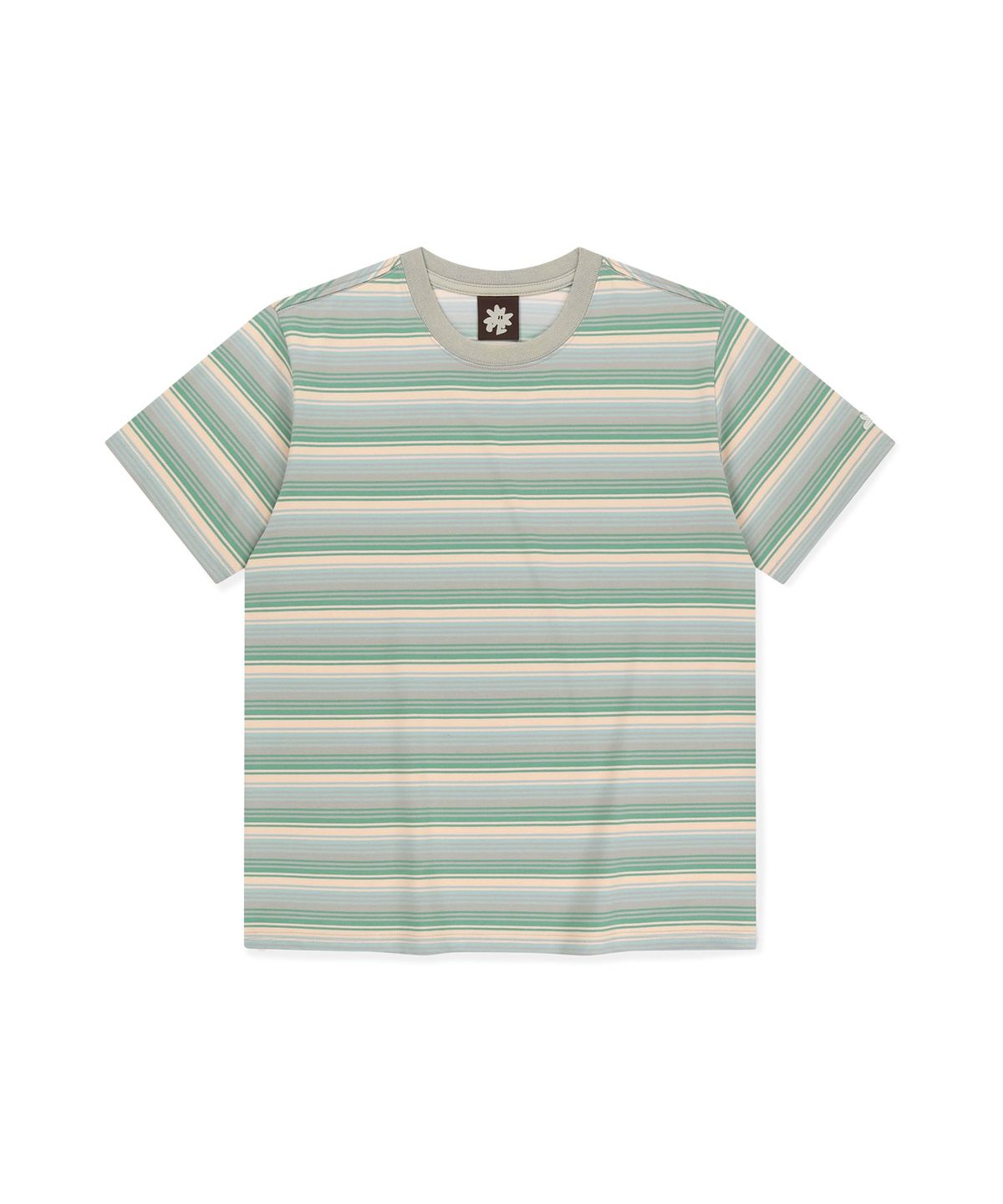 썬러브투어(SUNLOVETOUR) Striped Allday Tee Grey