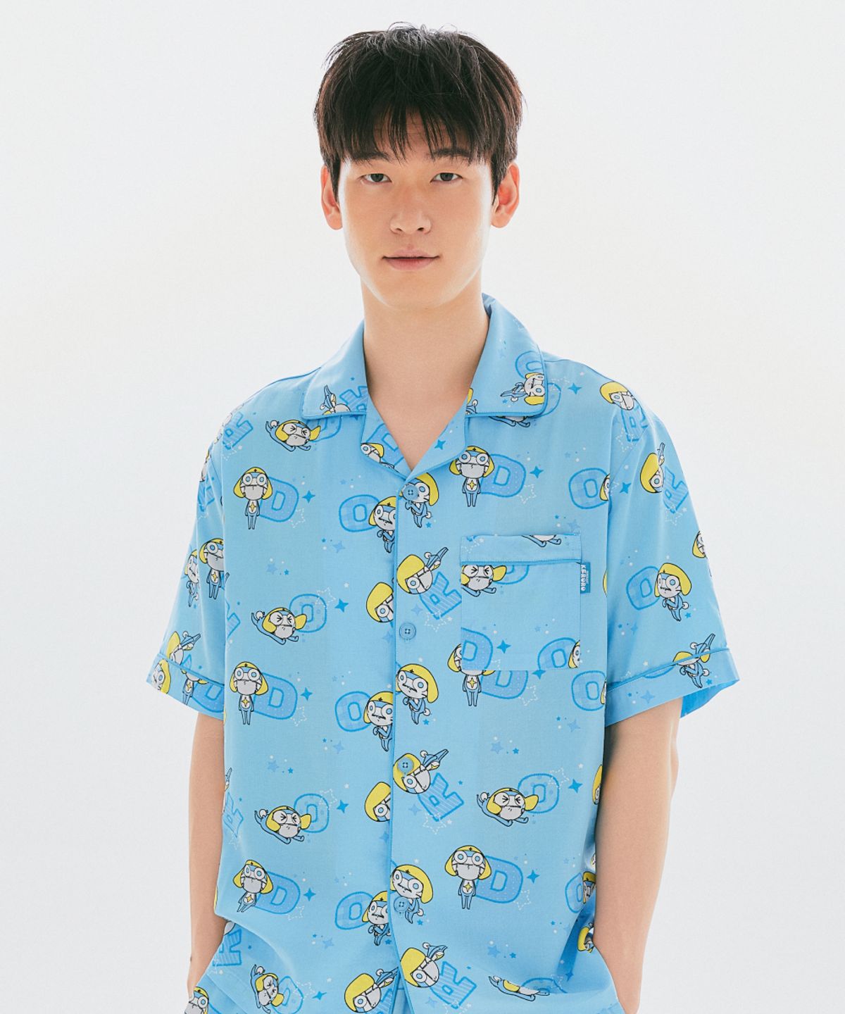 스파오(SPAO) [개구리 중사 케로로] 반팔 파자마(BLUE)_SPPPG25U17