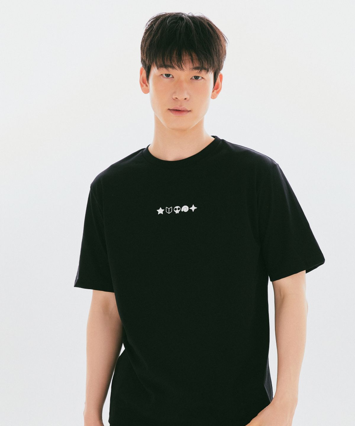 스파오(SPAO) [개구리 중사 케로로] 반팔 티셔츠(BLACK)_SPRLG25U15