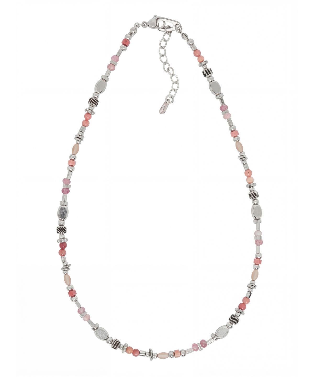 아차(ACHA) Serint s.steel & gemstone necklace _ pink