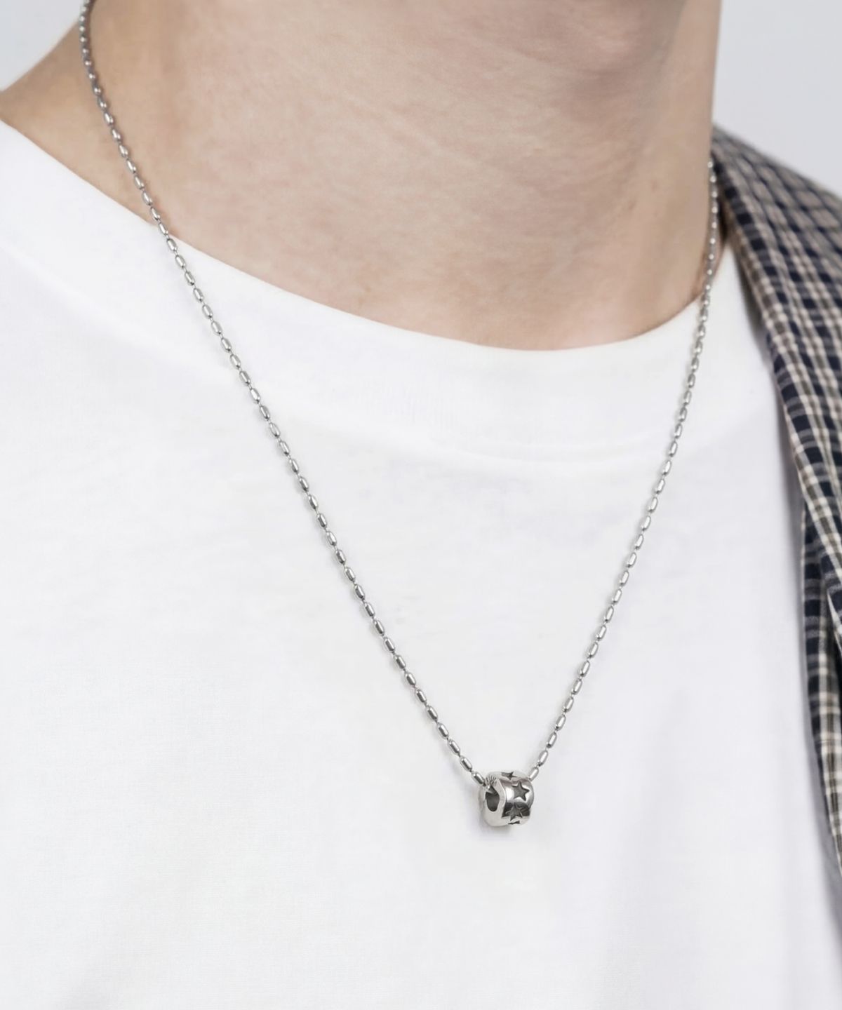 아차(ACHA) S.steel star ring necklace _ silver