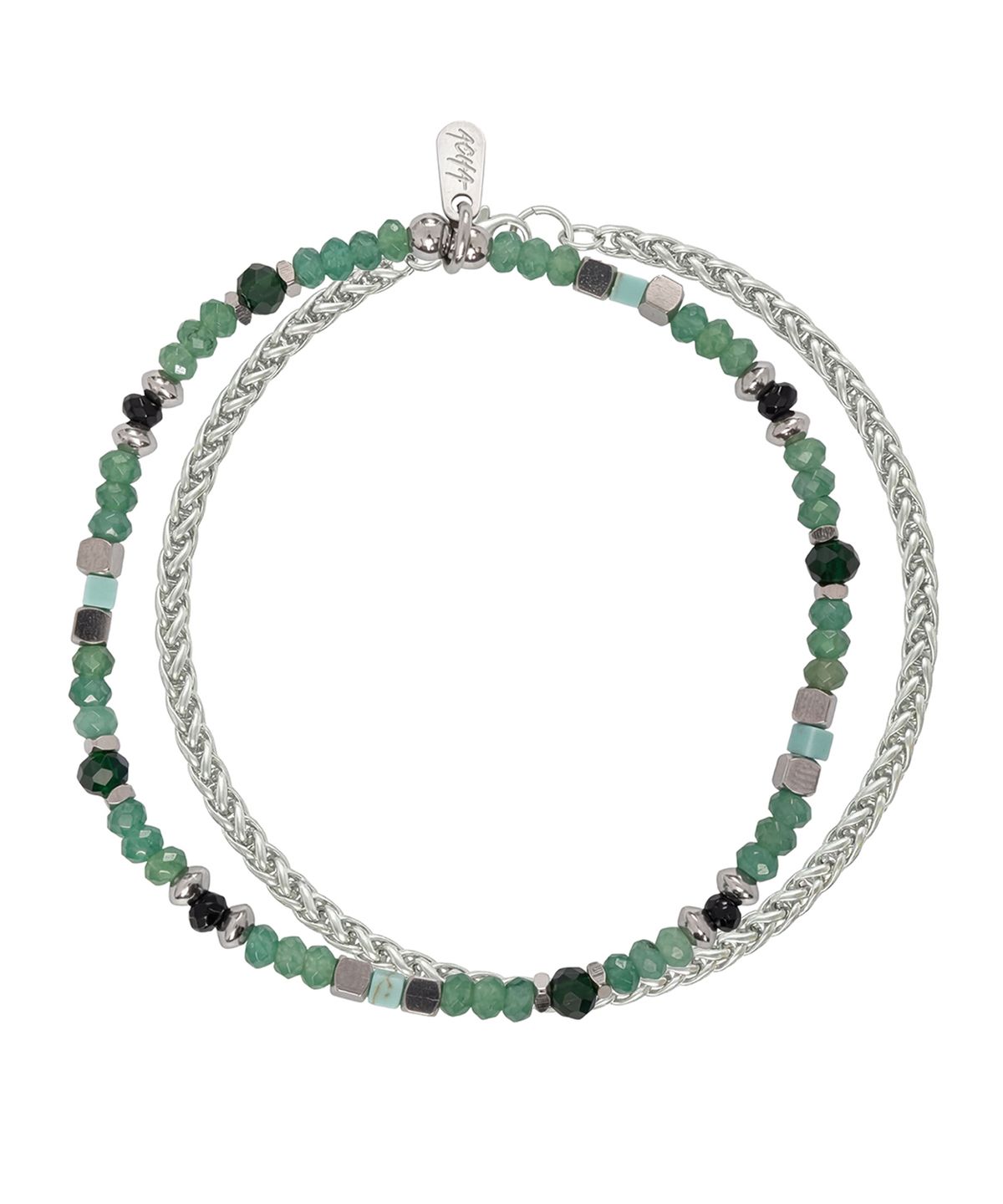 아차(ACHA) Halo layered bracelet _ green