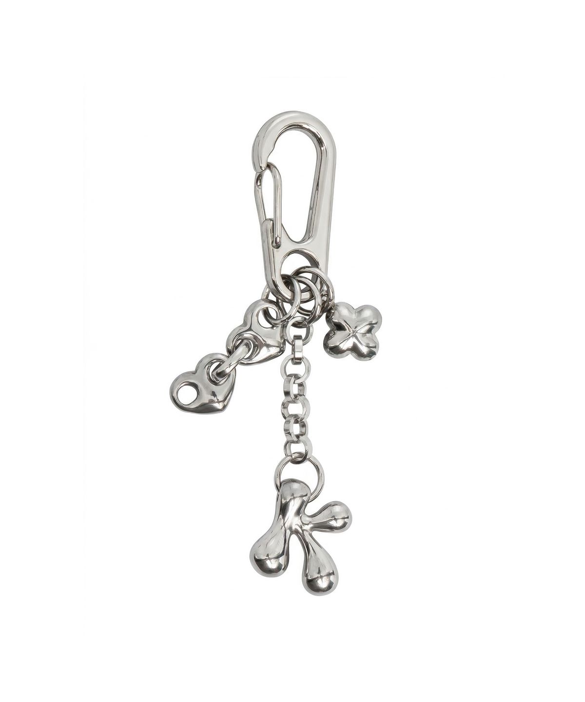 아차(ACHA) Triple bold pendant keyring _ silver