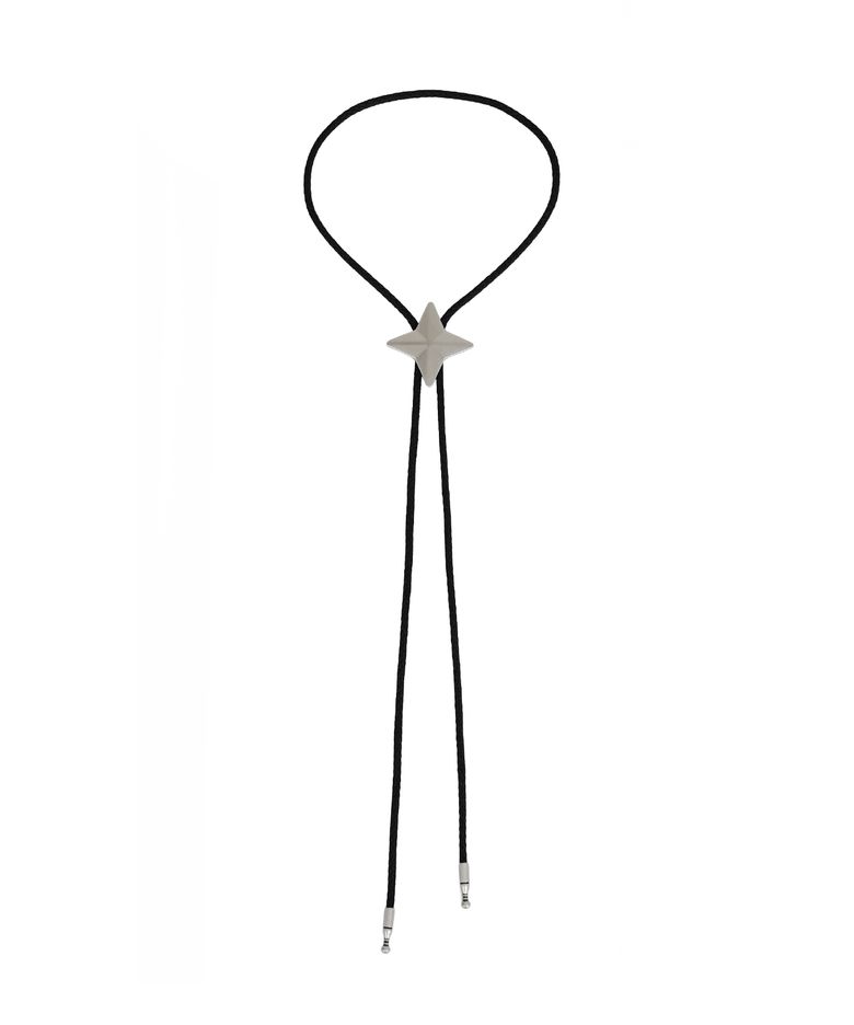 Star axis bolo tie _ silver