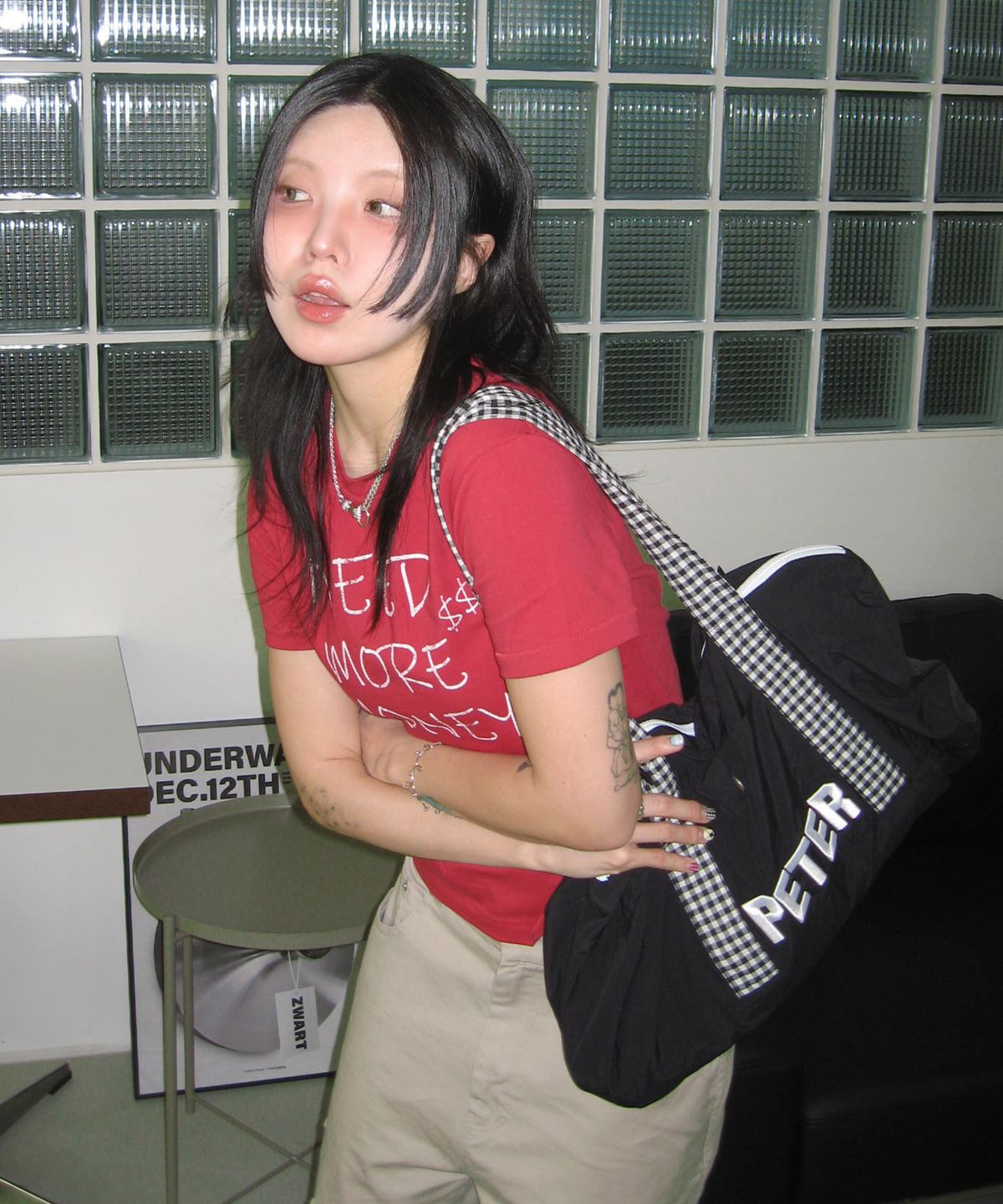 마이네임이즈피터(MYNAMEISPETER) PETER GYM BAG - BLACK