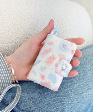 리틀북 카드지갑 귀여운 패브릭 키링 (12color)