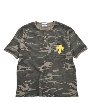 Double Cross Camouflage T-Shirt ((khaki))