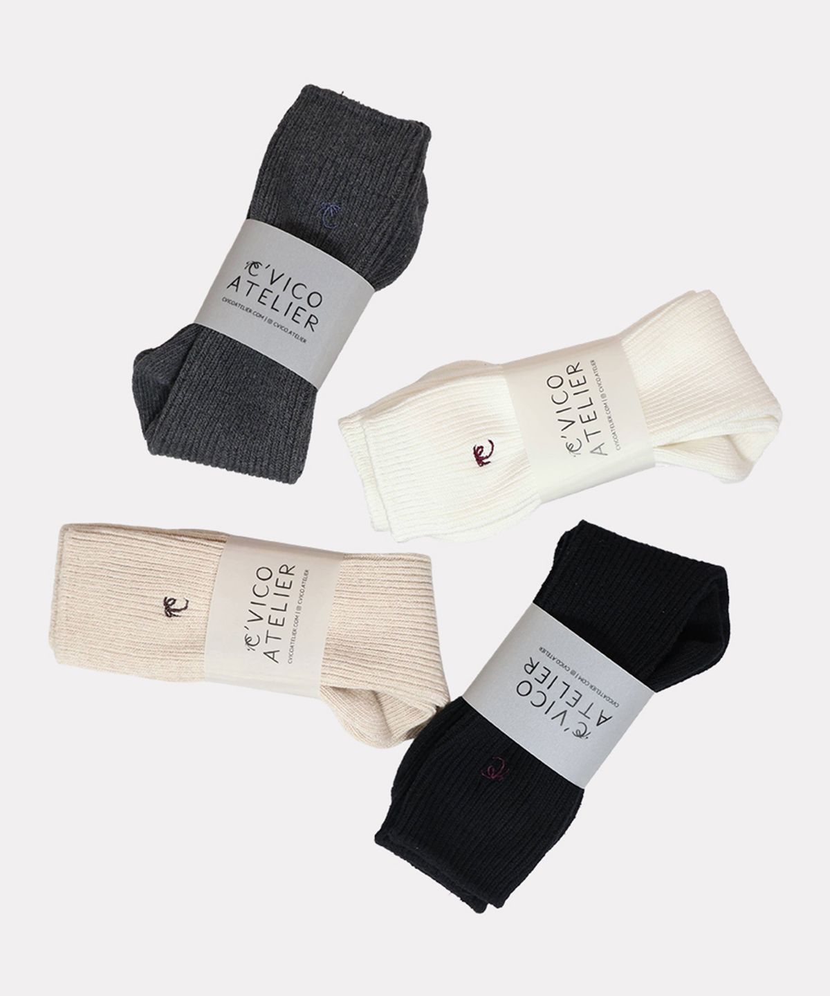 씨비코 아틀리에(CVICO ATELIER) Cotton Socks (4 Colors)