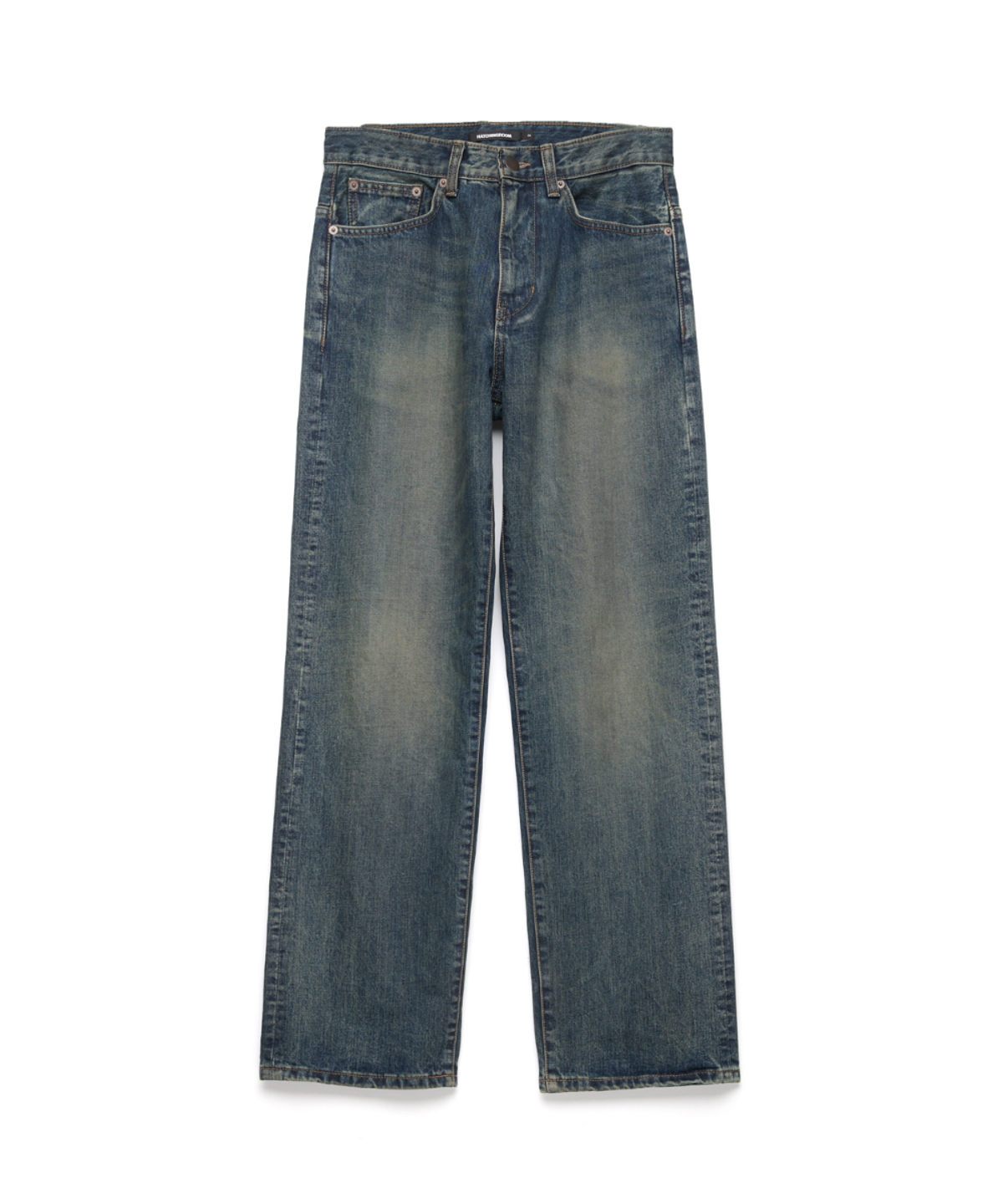 해칭룸(HATCHINGROOM) Straight Jeans Mud Blue