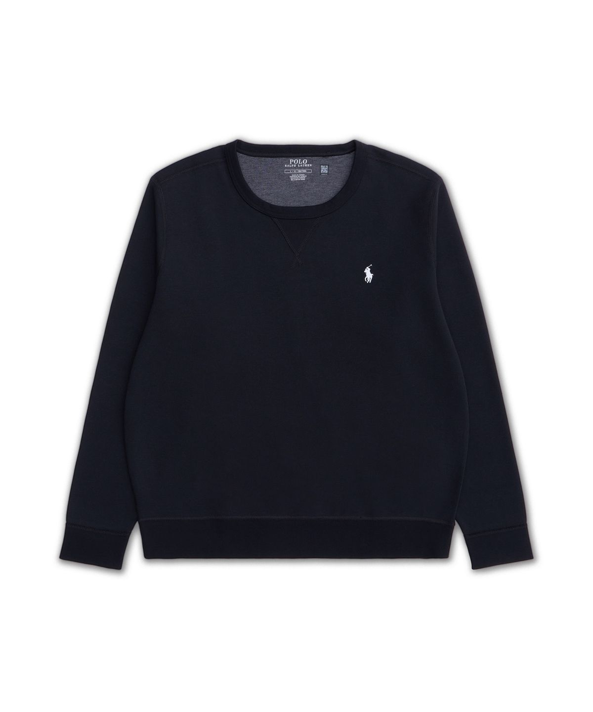 폴로 랄프 로렌(POLO RALPH LAUREN) 더블 니트 스웨트셔츠-블랙