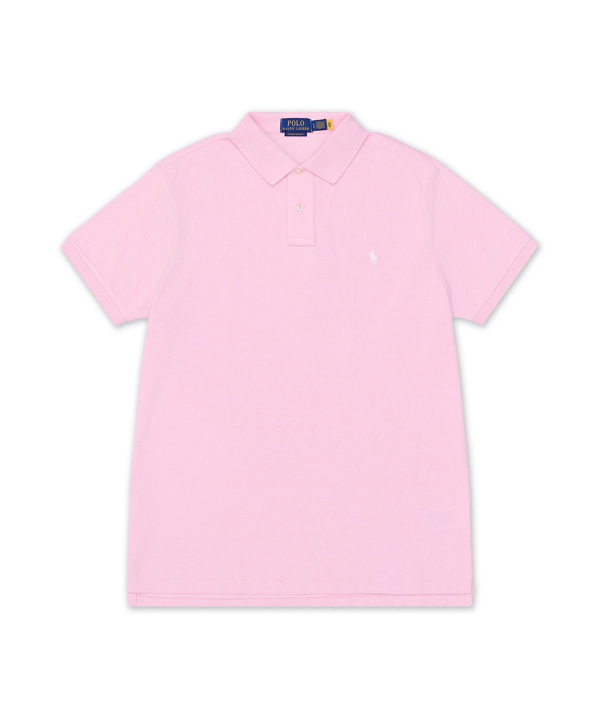 폴로 랄프 로렌(POLO RALPH LAUREN) 커스텀 슬림핏 메시 폴로 셔츠-핑크