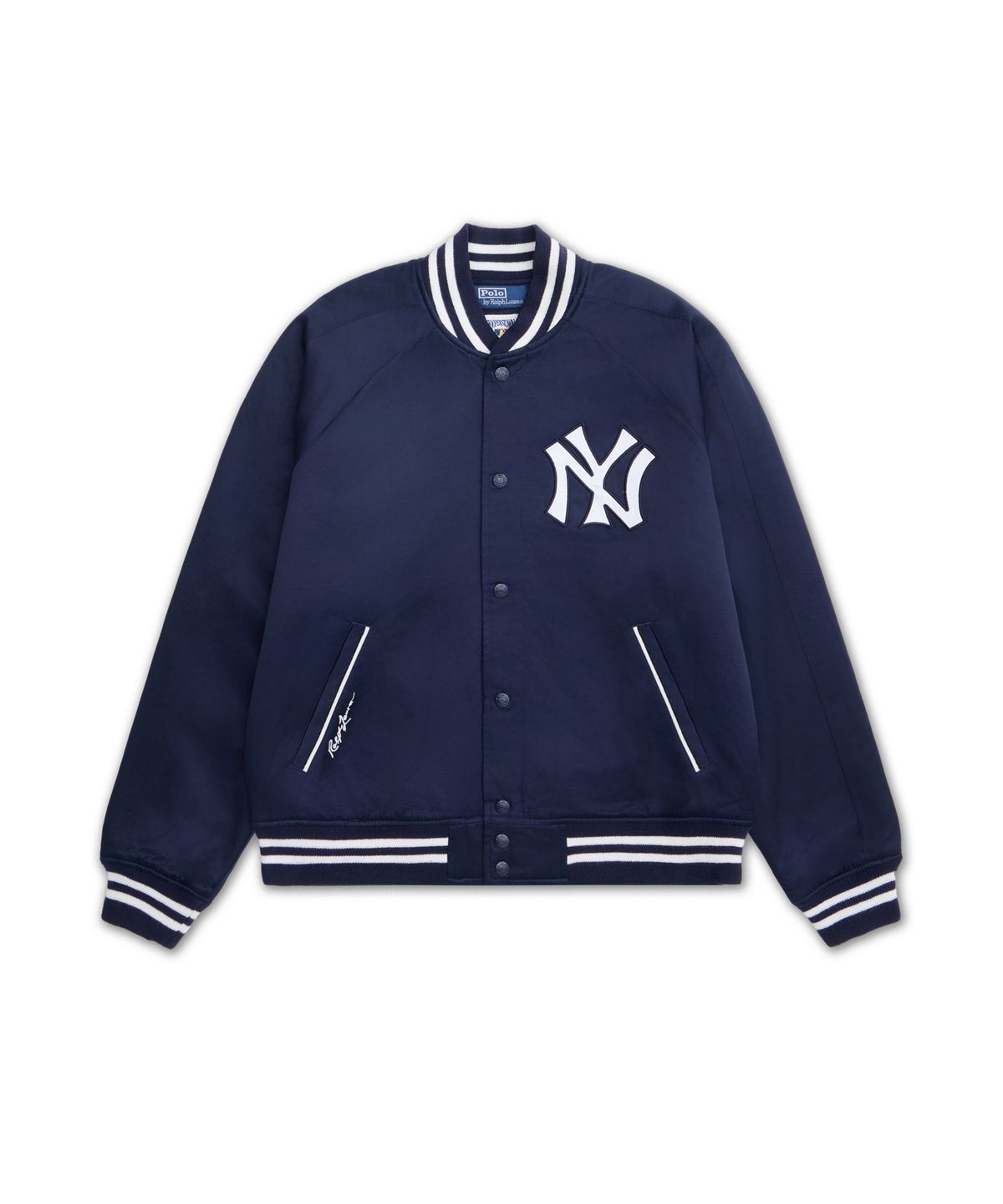 폴로 랄프 로렌(POLO RALPH LAUREN) 폴로 랄프 로렌 양키스 새틴 재킷-네이비