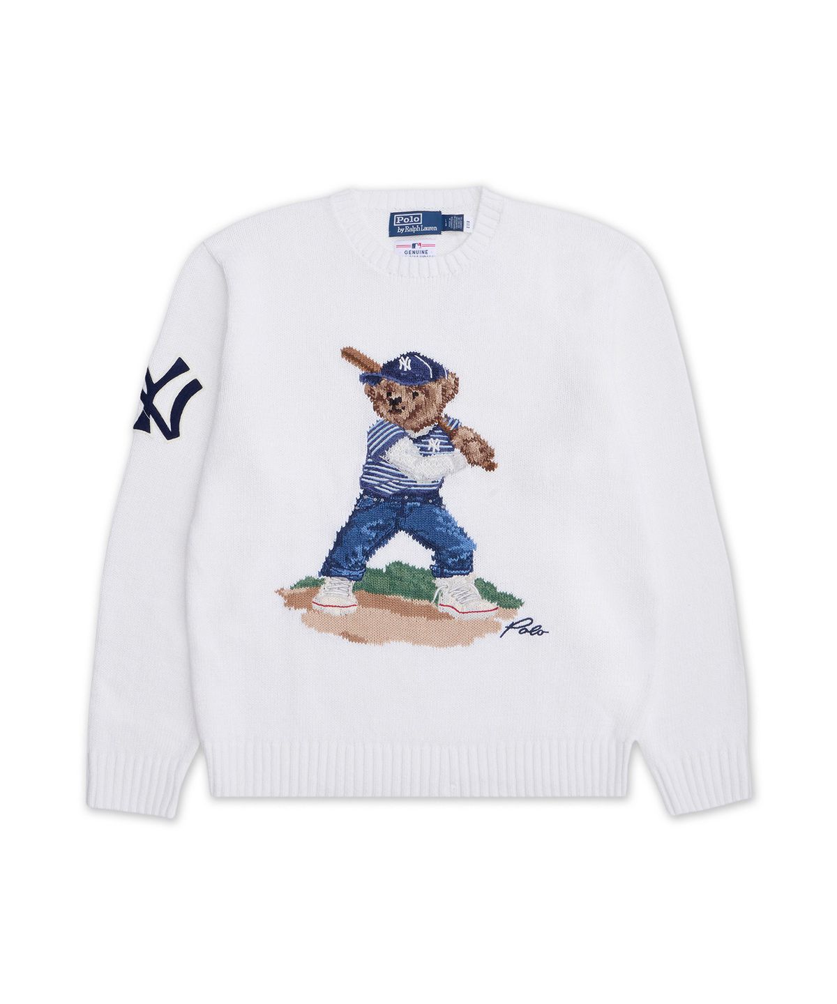 폴로 랄프 로렌(POLO RALPH LAUREN) 폴로 랄프 로렌 양키스 베어 스웨터-화이트