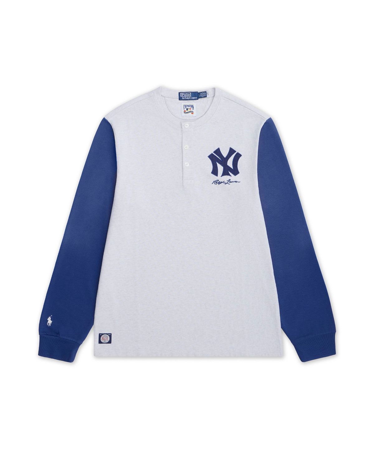 폴로 랄프 로렌(POLO RALPH LAUREN) 폴로 랄프 로렌 양키스 헨리 셔츠-라이트 그레이