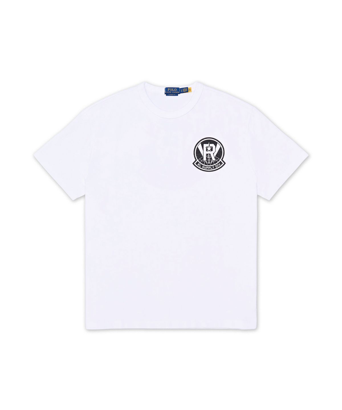 폴로 랄프 로렌(POLO RALPH LAUREN) 클래식핏 저지 그래픽 티셔츠-화이트