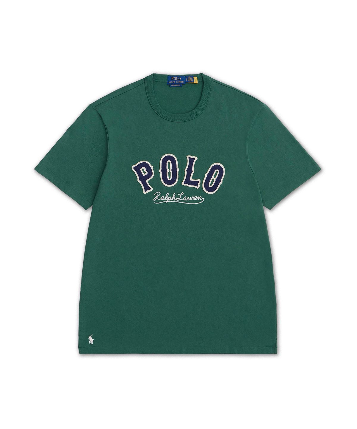 폴로 랄프 로렌(POLO RALPH LAUREN) 커스텀 슬림핏 웨스턴 로고 티셔츠-그린