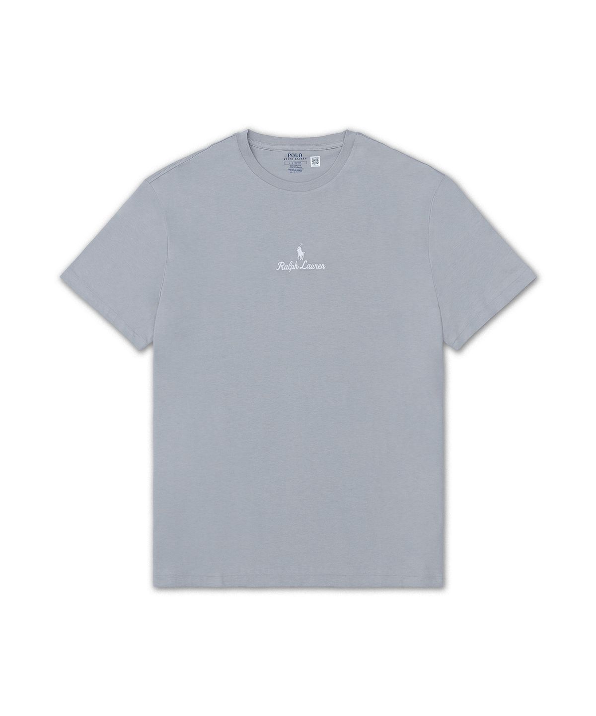 폴로 랄프 로렌(POLO RALPH LAUREN) 클래식핏 로고 저지 티셔츠-그레이