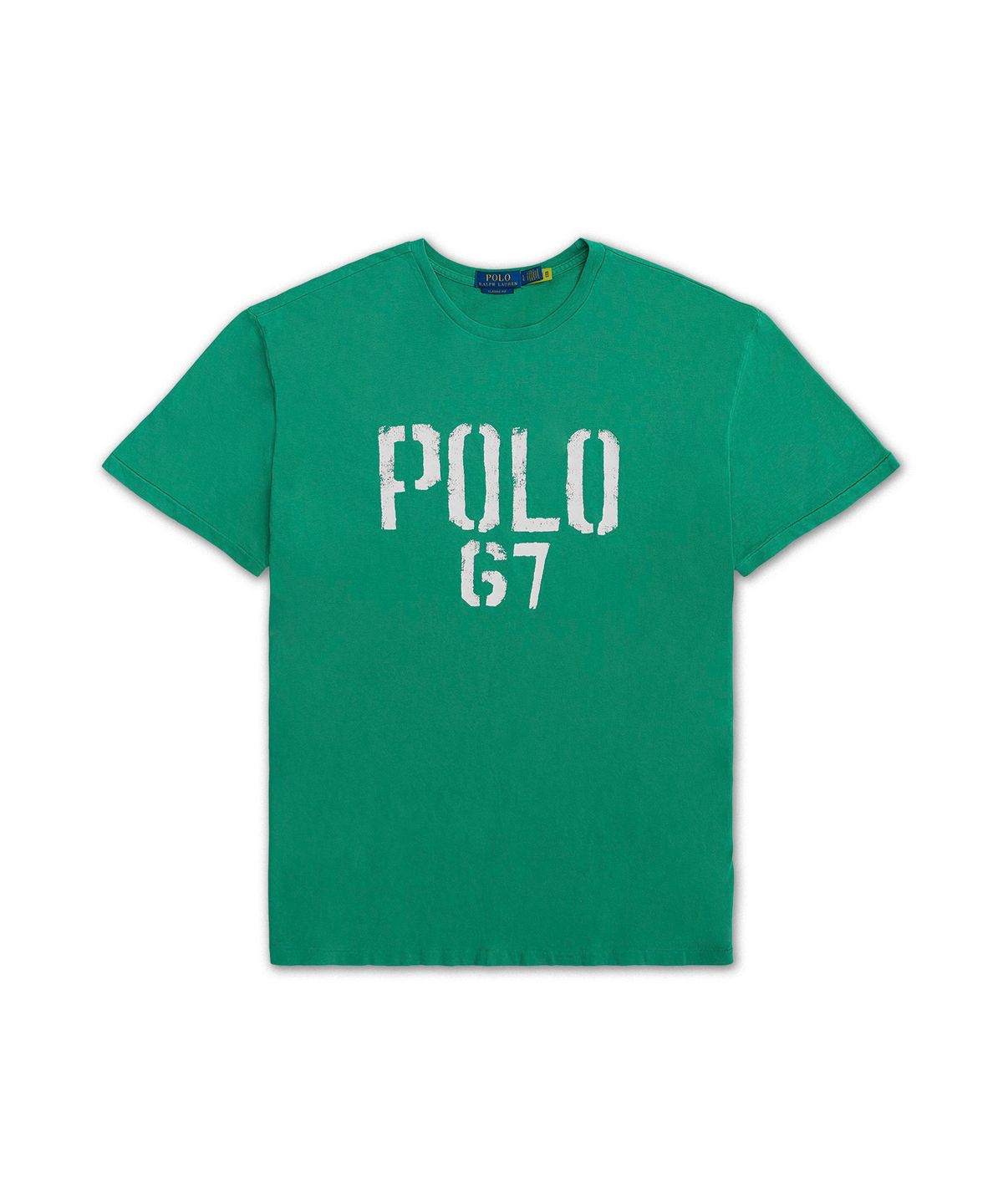 폴로 랄프 로렌(POLO RALPH LAUREN) 클래식핏 저지 그래픽 티셔츠-그린