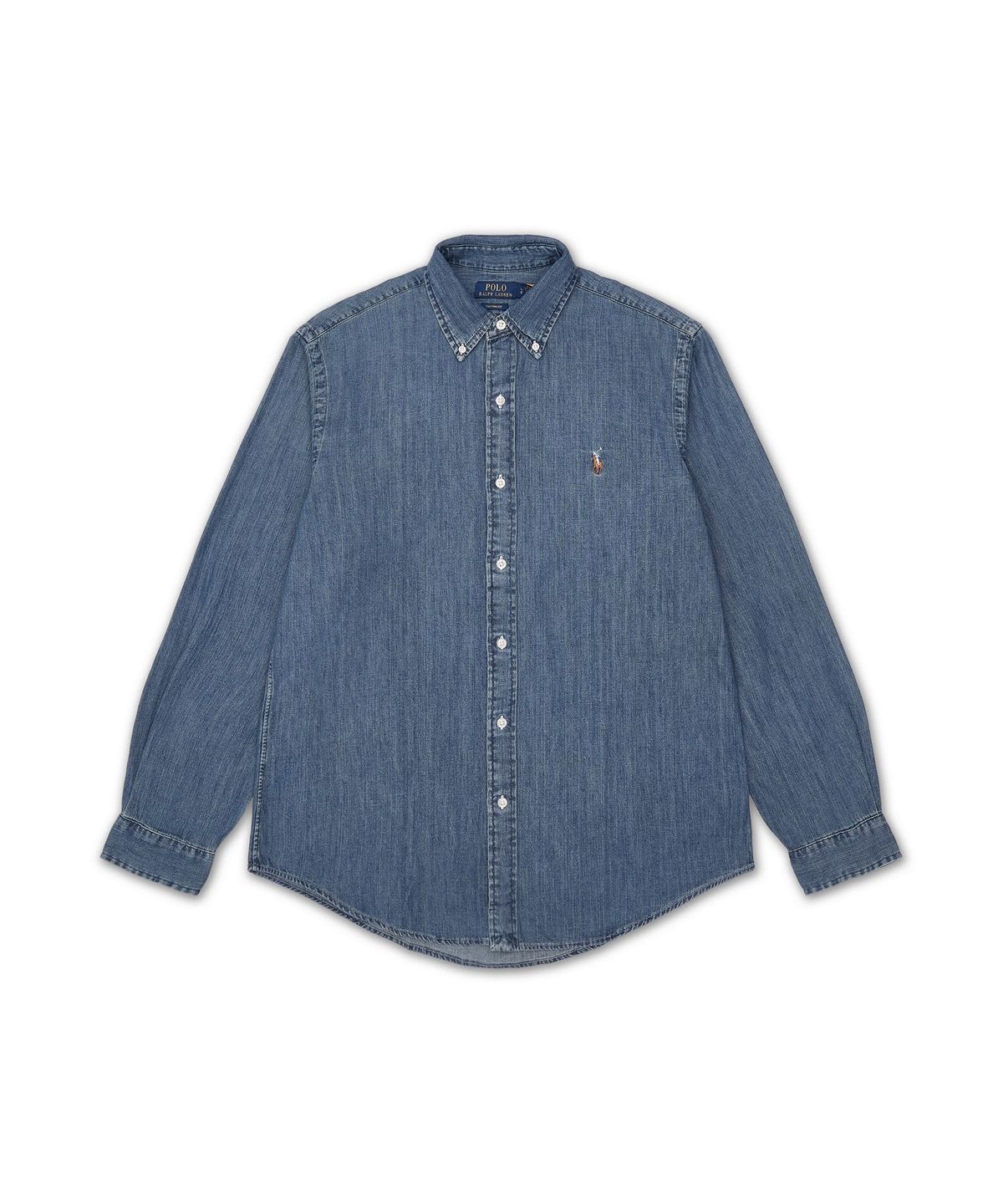 폴로 랄프 로렌(POLO RALPH LAUREN) 커스텀핏 데님 셔츠-네이비