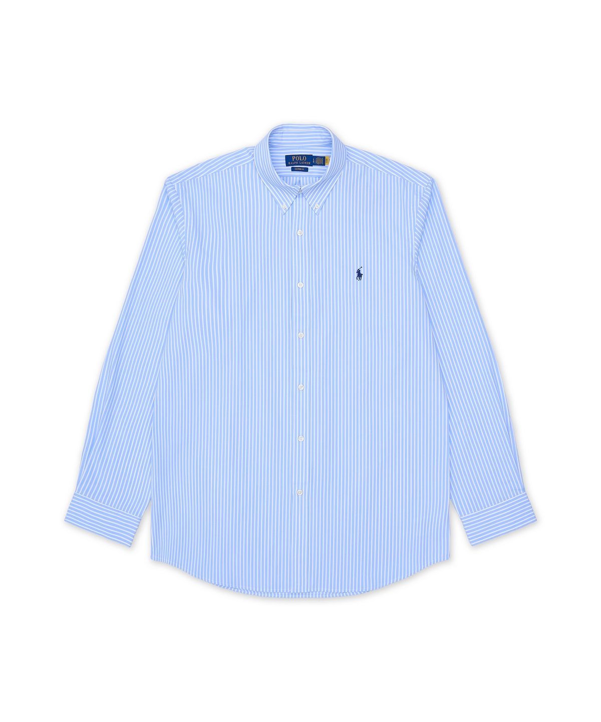 폴로 랄프 로렌(POLO RALPH LAUREN) 커스텀핏 가먼트 다이 옥스포드 셔츠-블루