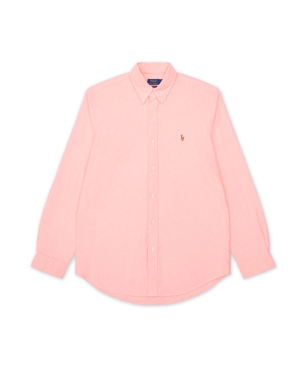 폴로 랄프 로렌(POLO RALPH LAUREN) 커스텀핏 옥스포드 셔츠-라이트 오렌지