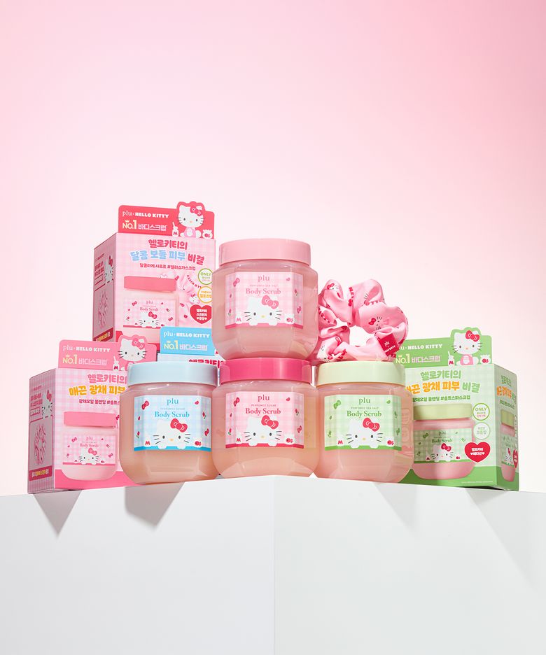 산리오 헬로키티 퍼퓸드 슈가&씨솔트 바디스크럽 510g/600g