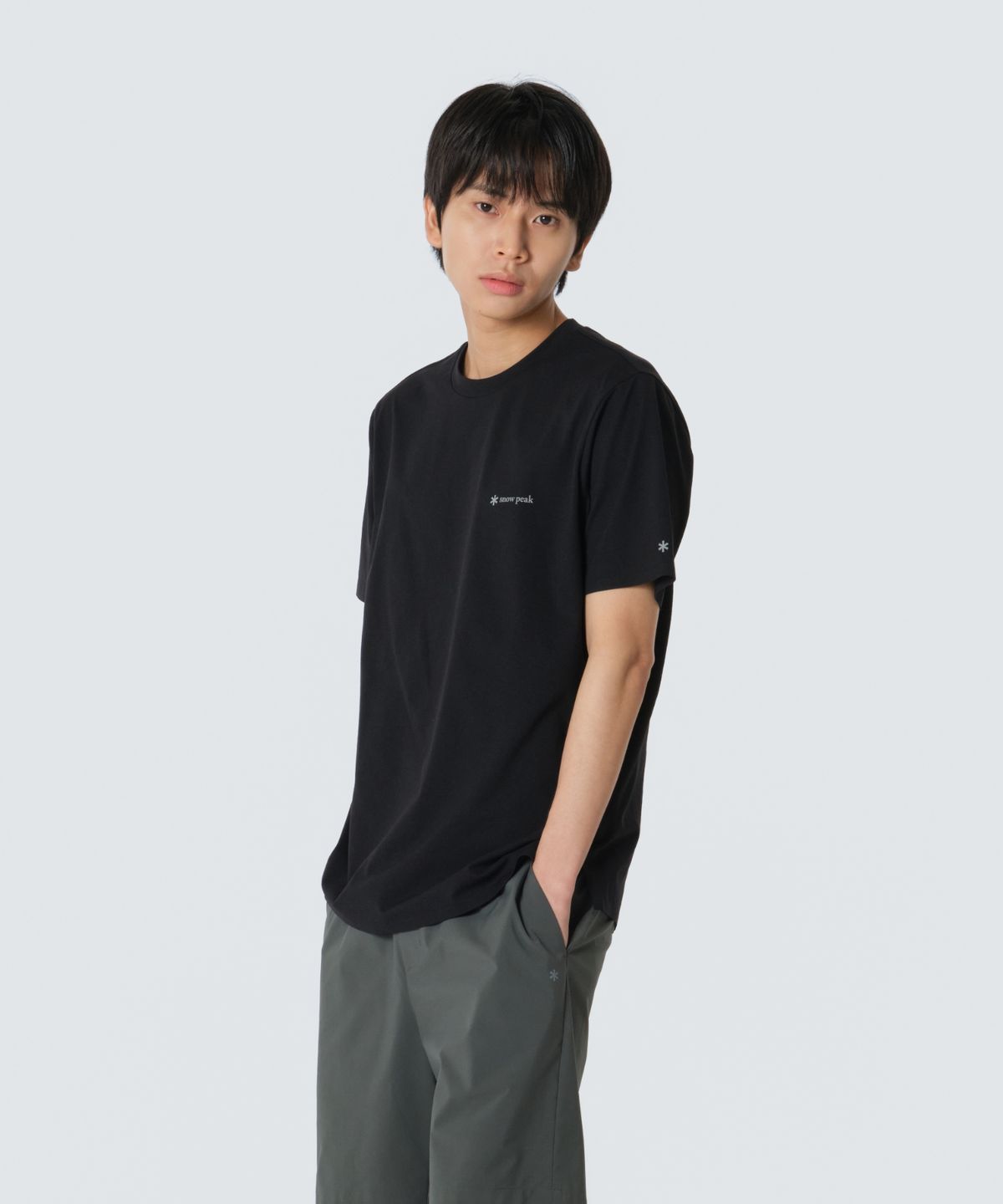 스노우피크 어패럴(SNOWPEAK APPAREL) 리젠 퀵드라이 반팔 티셔츠 (S26MMTTS50) Black