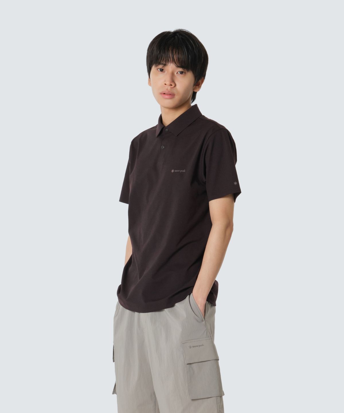 스노우피크 어패럴(SNOWPEAK APPAREL) 리젠 퀵드라이 반팔 폴로 티셔츠 (S26MMTPS50) Wine