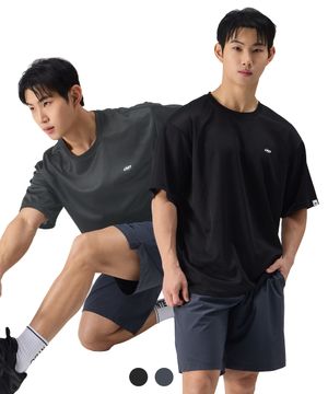 [SET] 코어 액티브 메쉬 티셔츠 & 하프팬츠