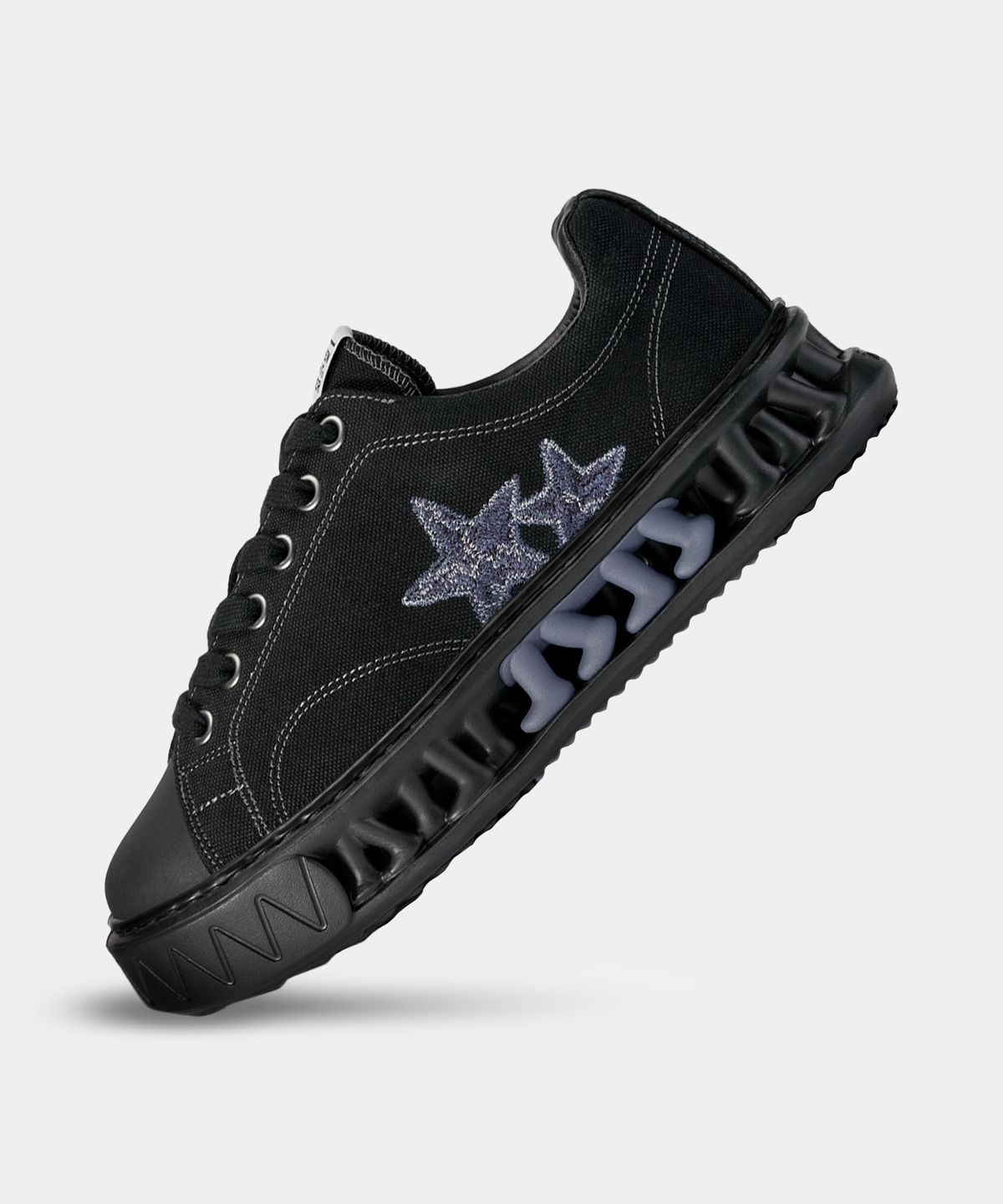 세븐에잇언더(78UNDER) M-6 GRAPHIC LOW TOP_ASH BLACK