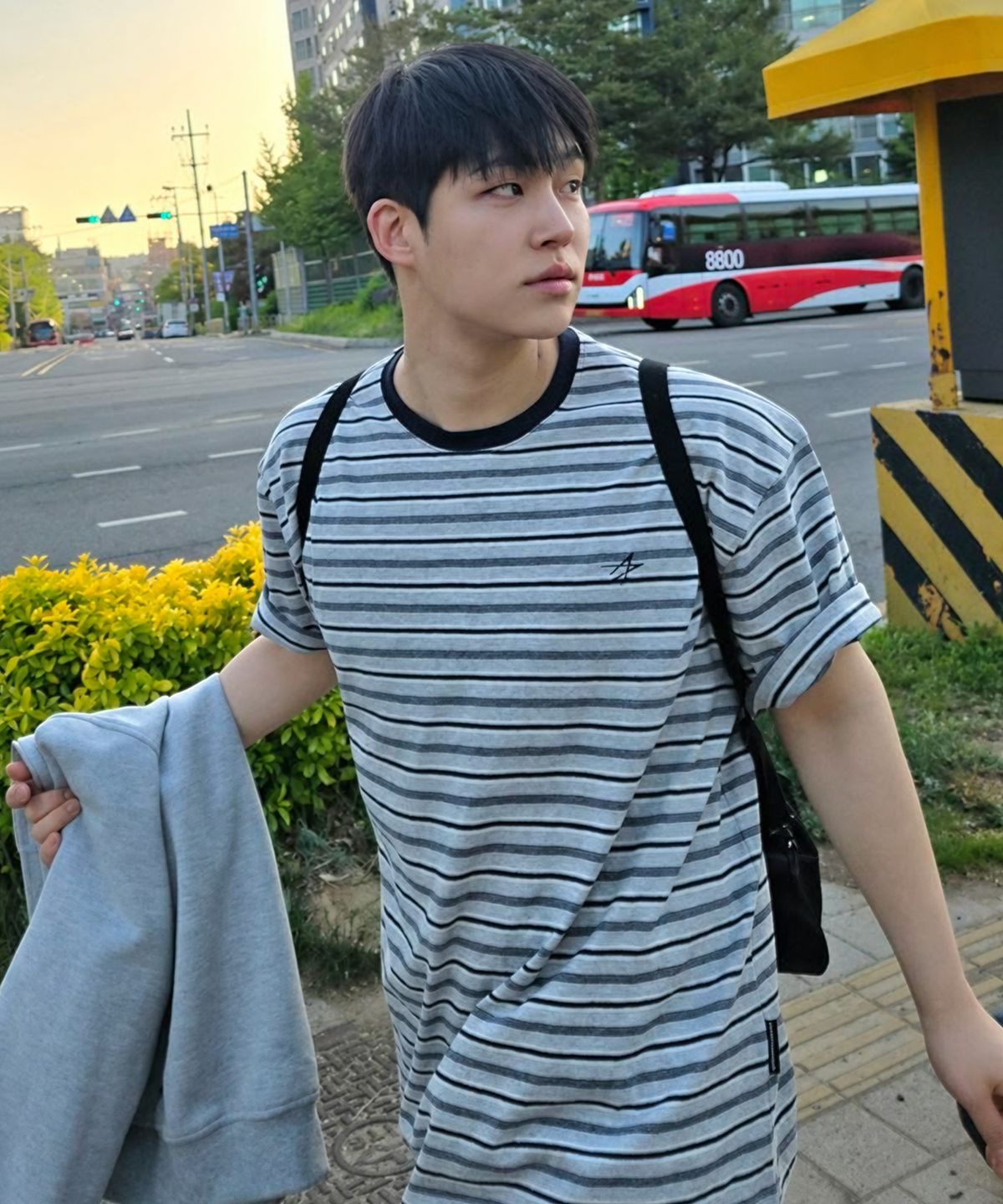 록히드마틴(LOCKHEED MARTIN) MULTI STRIPE TS (L45UTS051GRY)