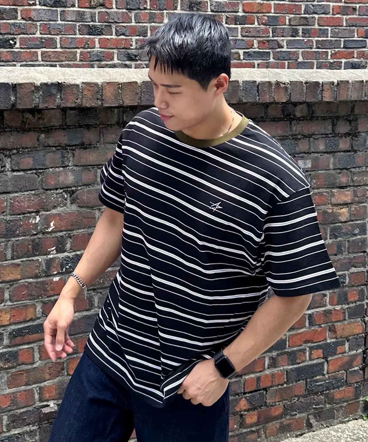 록히드마틴(LOCKHEED MARTIN) MULTI STRIPE TS (L41UTS051BLK)
