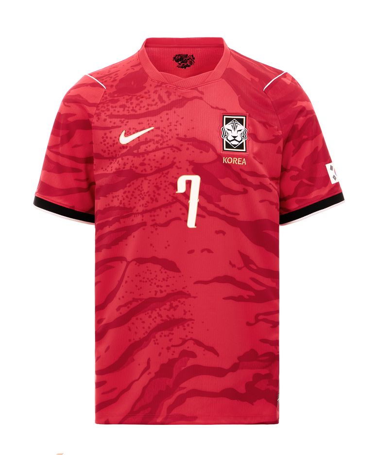 [마킹] 대한민국 2026 스타디움 홈 드라이 핏 축구 레플리카 저지 M - 글로벌 레드:블랙:화이트:클럽 골드 / IB5328-679