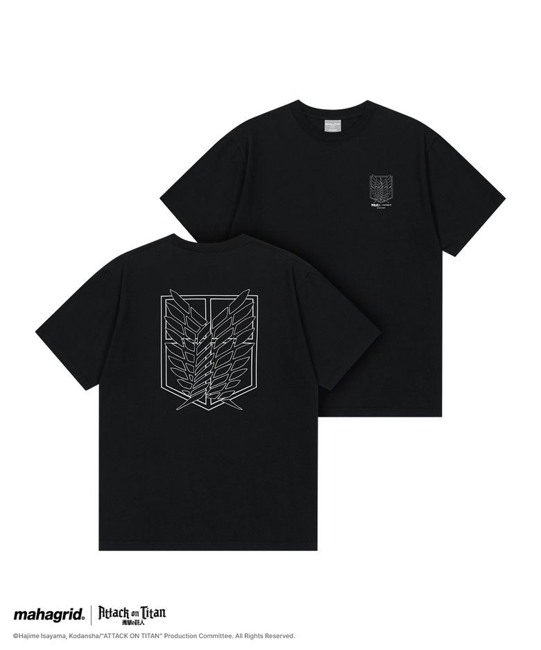 [진격의거인] SURVEY CORP BASIC TEE BLACK(MG2GMMT512T)