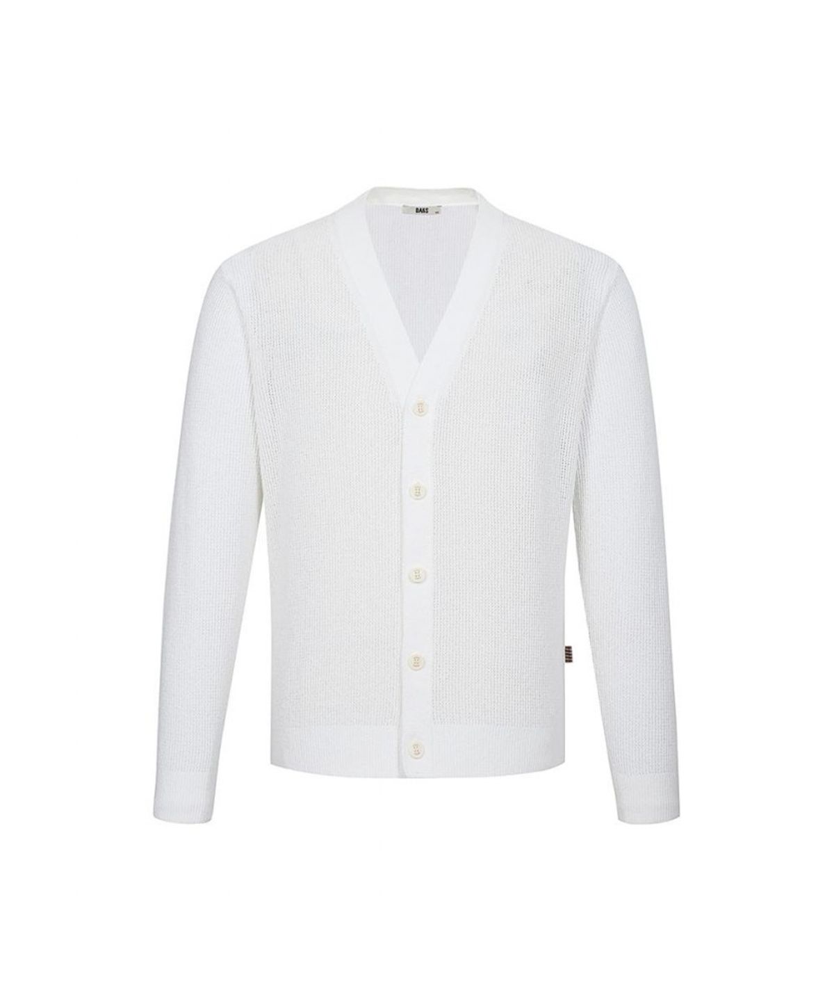 닥스셔츠(DAKS SHIRTS) 스카시 부클 가디건 화이트_DLS1SWCD102A1