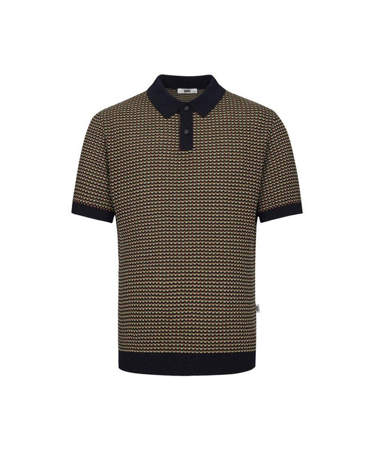 닥스셔츠(DAKS SHIRTS) 페이퍼 혼방 3색 카라니트 네이비_DLS1SWTS112N1