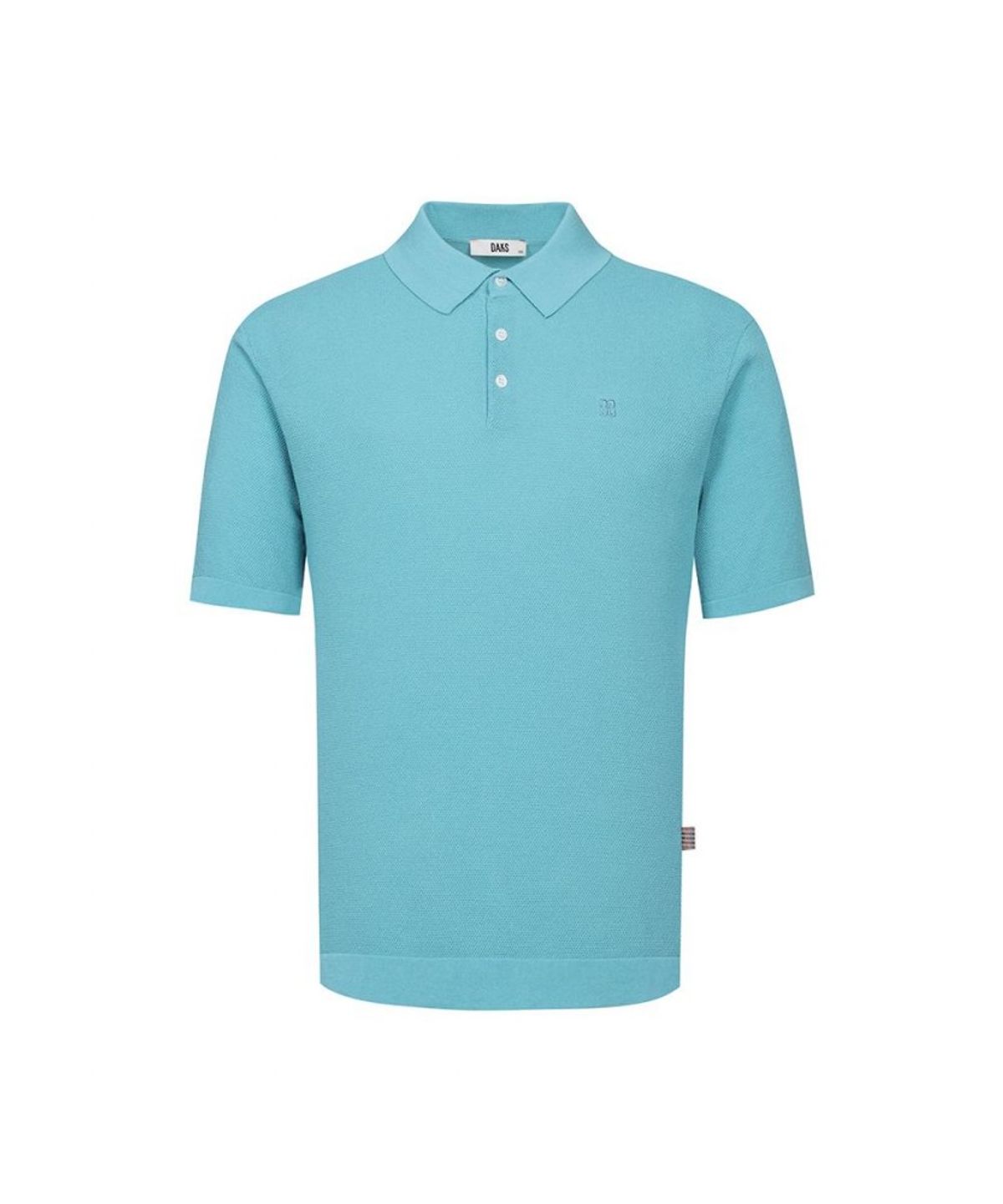 닥스셔츠(DAKS SHIRTS) 면혼방 반팔 카라니트 블루_DLS1SWTS150B1
