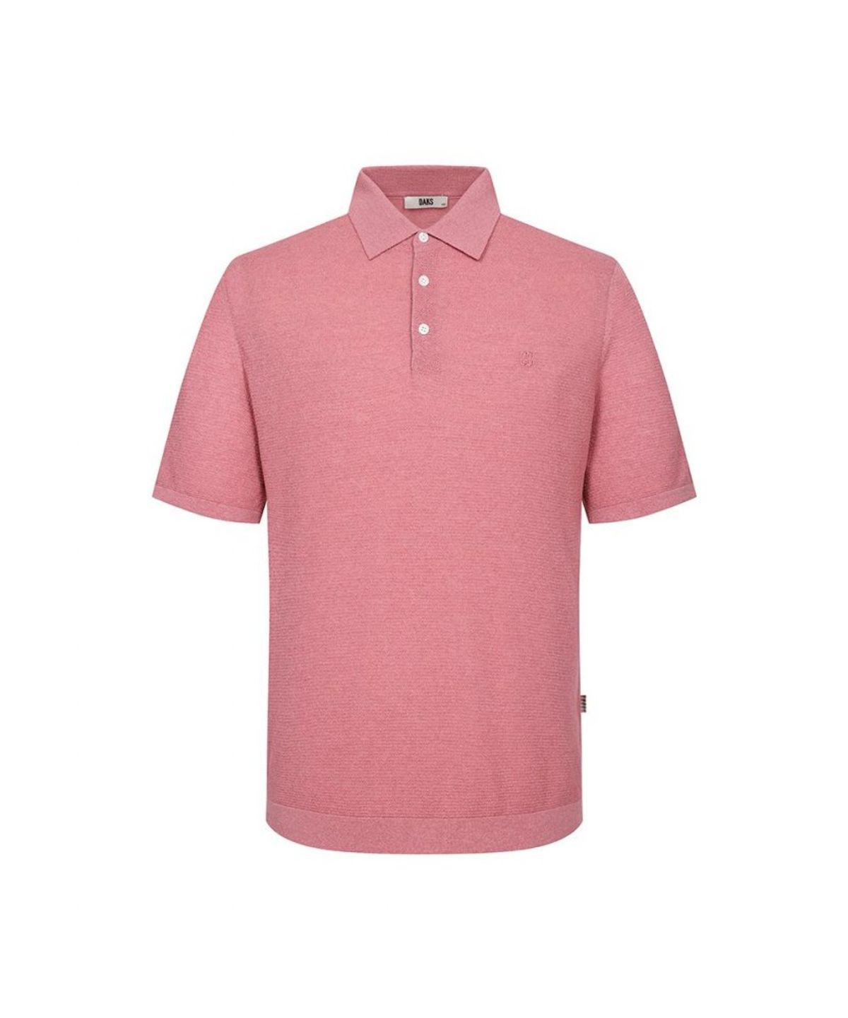 닥스셔츠(DAKS SHIRTS) 면혼방 반팔 카라니트 핑크_DLS1SWTS101P1
