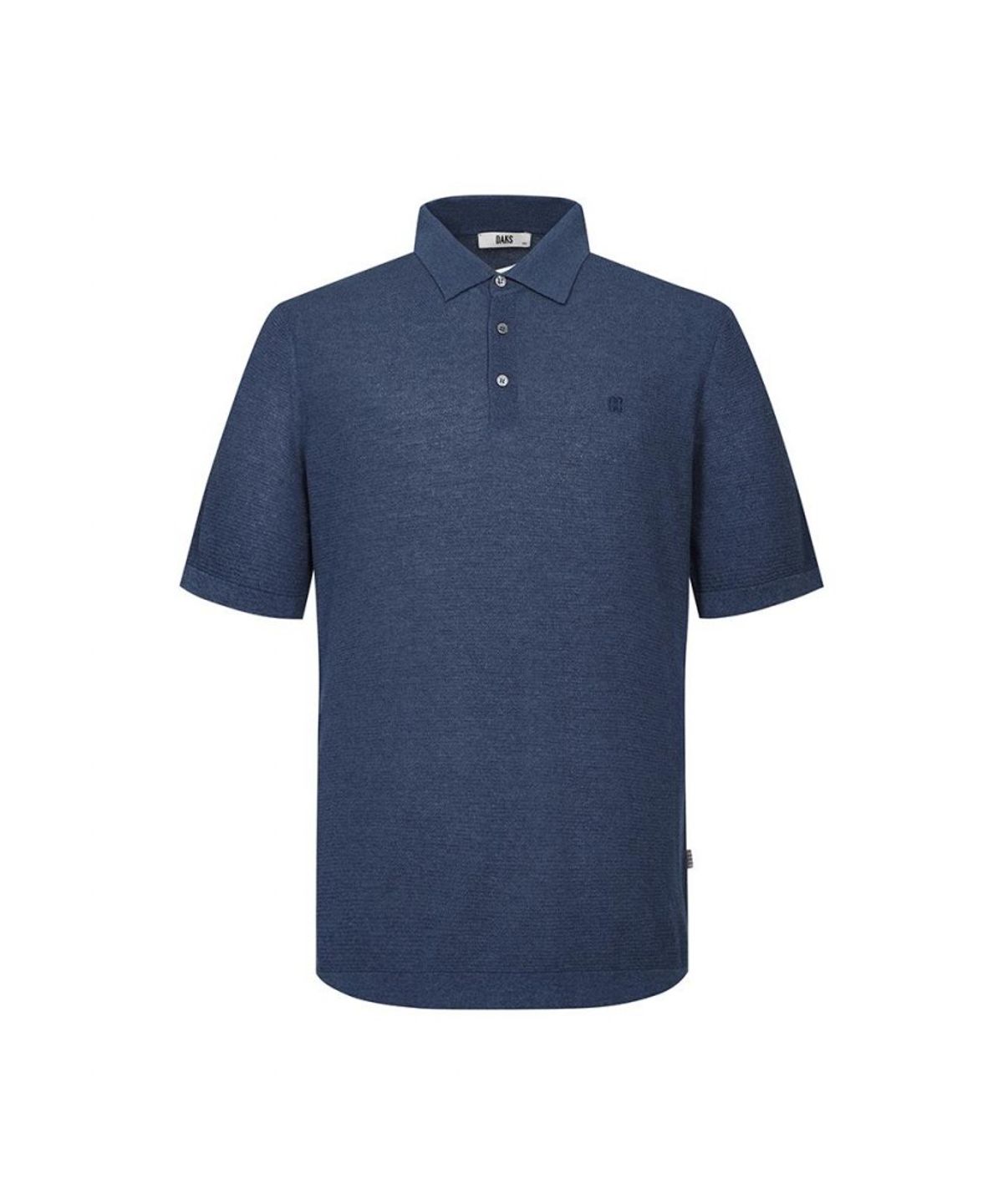 닥스셔츠(DAKS SHIRTS) 면혼방 반팔 카라니트 네이비_DLS1SWTS101N1