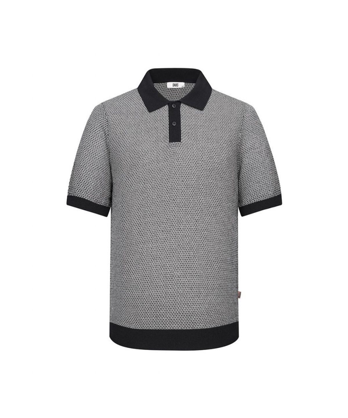 닥스셔츠(DAKS SHIRTS) 페이퍼 혼방 카라니트 블랙_DLS1SWTS104K1