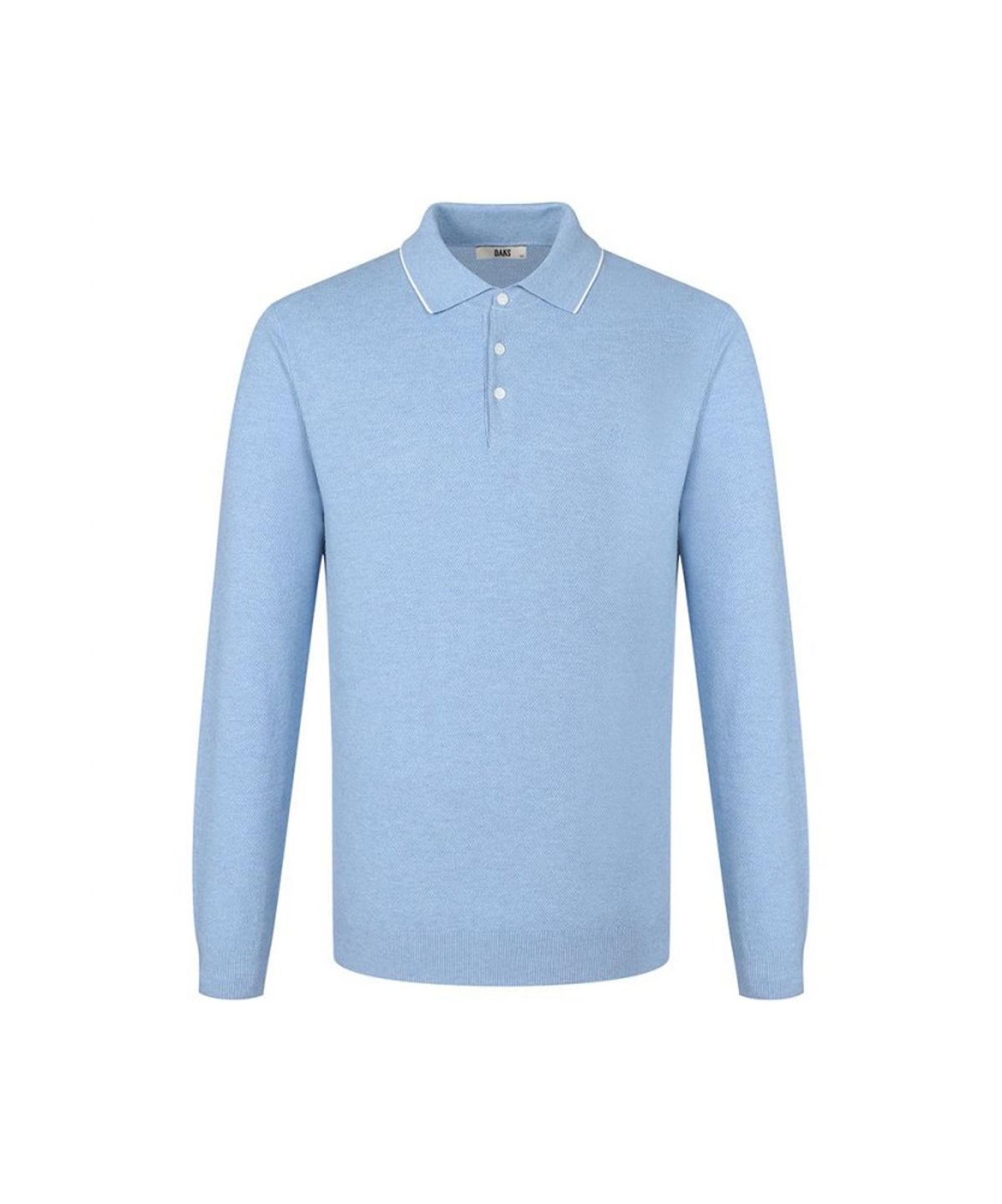 닥스셔츠(DAKS SHIRTS) 비스코스 혼방 카라니트 블루_DLA1SWTL101B1