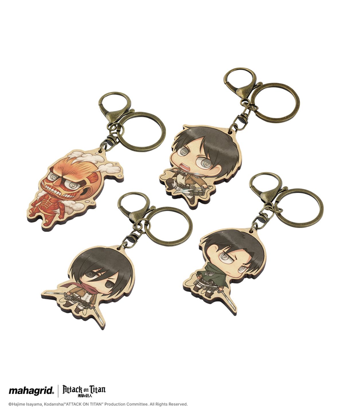 마하그리드(MAHAGRID) [진격의거인] AOT CHARACTER WOOD KEYRING(MG2GMMAB63T)