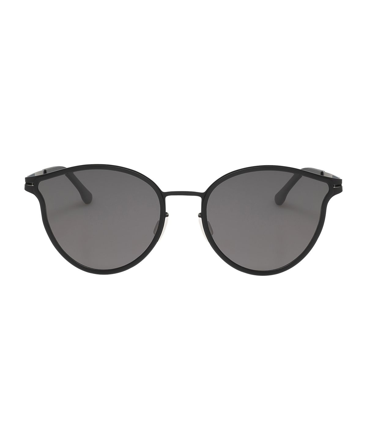 헌터 아이웨어(HUNTEREYEWEAR) [WOMAN] 라운드 씬 메탈 선글라스 - 블랙편광 HTB22