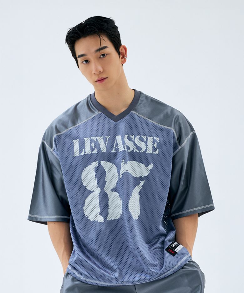 Mesh Rugby Shirt – Charcoal