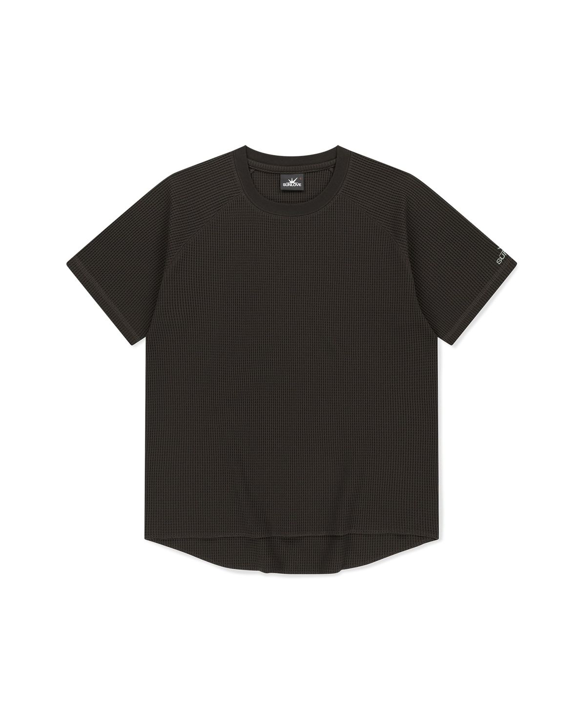 썬러브투어(SUNLOVETOUR) Aero Waffle Raglan Tee Charcoal